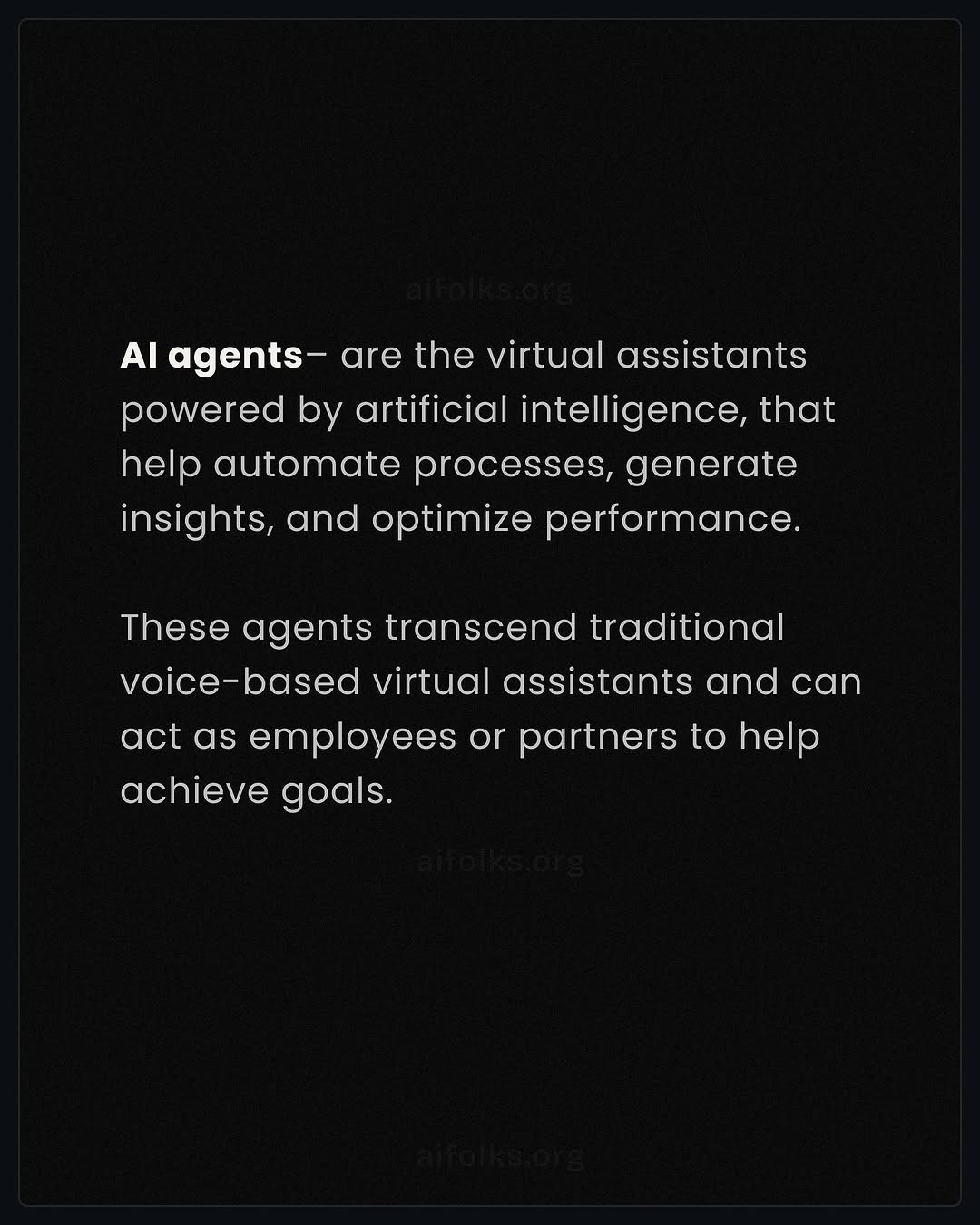 AI Agents Definition